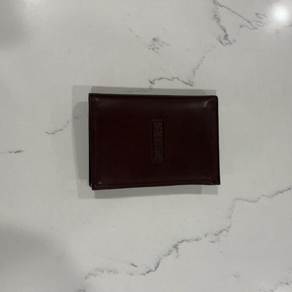 Yves Saint Laurent - Men's Trifold Brown Leather Wallet - Picture 8 of 16
